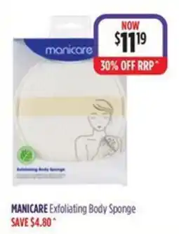 Ramsay Pharmacy Manicare Exfoliating Body Sponge offer