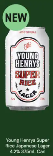 Dan Murphy's Young Henrys Super Rice Lager offer
