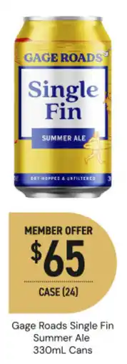 Dan Murphy's Gage Roads Single Fin Summer Ale offer