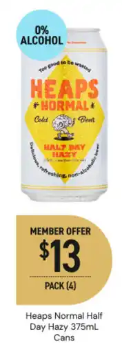 Dan Murphy's Heaps Normal Half Day Hazy offer
