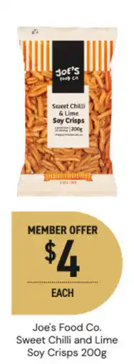 Dan Murphy's Joe's Food Co. Sweet Chilli and Lime Soy Crisps offer