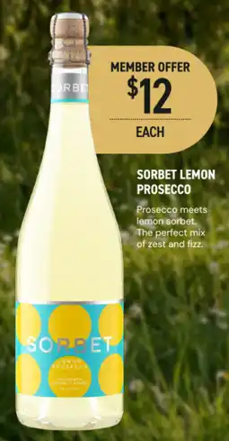 Dan Murphy's Sorbet Lemon Prosecco offer