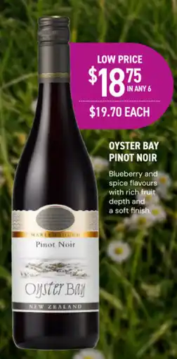 Dan Murphy's Oyster Bay Pinot Noir offer