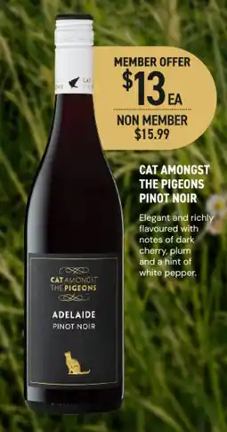 Dan Murphy's Cat amongst the pigeons Pinot Noir offer