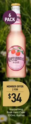 Dan Murphy's Kopparberg Rosé Hard Cider offer