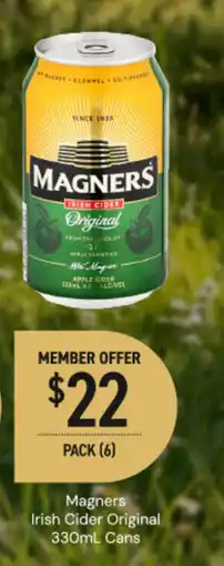Dan Murphy's Magners Irish Cider Original offer