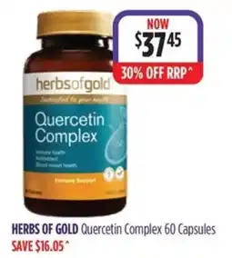 Ramsay Pharmacy Herbs of Gold Quercetin Complex offer
