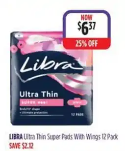 Ramsay Pharmacy Libra Ultra Thin Super Pads With Wings offer