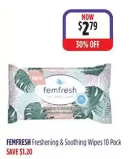 Ramsay Pharmacy Femfresh Freshening & Soothing Wipes offer