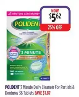 Ramsay Pharmacy Polident 3 Minute Daily Cleanser For Partials & Dentures offer