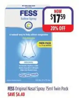 Ramsay Pharmacy FESS Original Nasal Spray offer