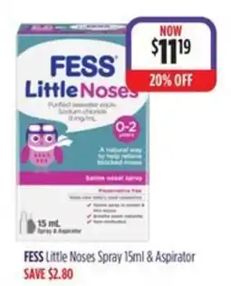 Ramsay Pharmacy FESS Little Noses Spray offer