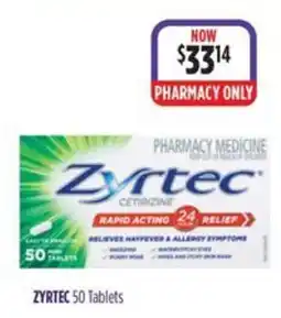 Ramsay Pharmacy Zyrtec 50 Tablets offer
