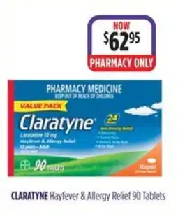 Ramsay Pharmacy Claratyne Hayfever & Allergy Relief 90 Tablets offer