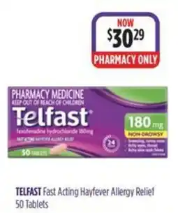 Ramsay Pharmacy Telfast Fast Acting Hayfever Allergy Relief offer