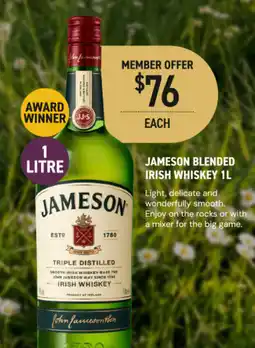 Dan Murphy's Jameson Blended Irish Whiskey offer