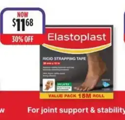 Ramsay Pharmacy Elastoplast Rigid Strapping Tape offer
