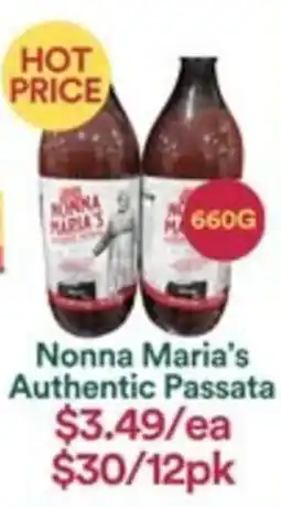 WHOLEFARMS Nonna Maria's Authentic Passata offer