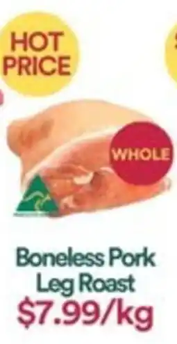 WHOLEFARMS Boneless Pork Leg Roast offer