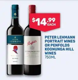SipnSave Peter Lehmann Portrait Wines or Penfolds Koonunga Hill Wines offer