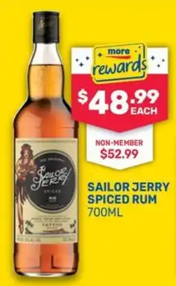 SipnSave Sailor Jerry Spiced Rum offer