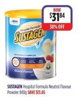 Ramsay Pharmacy Sustagen Hospital Formula Neutral Flavour Powder offer