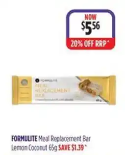 Ramsay Pharmacy Formulite Meal Replacement Bar offer