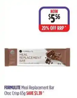 Ramsay Pharmacy Formulite Meal Replacement Bar offer