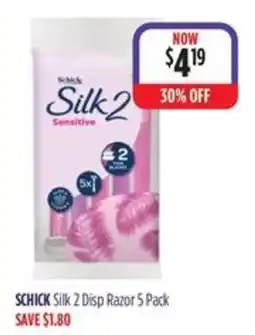 Ramsay Pharmacy Schick Silk 2 Disp Razor offer