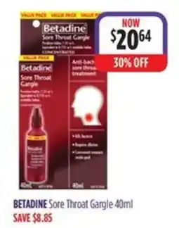 Ramsay Pharmacy Betadine Sore Throat Gargle offer