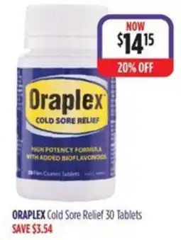 Ramsay Pharmacy Oraplex Cold Sore Relief offer