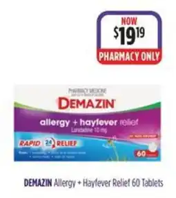 Ramsay Pharmacy Demazin Allergy + Hayfever Relief offer