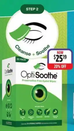 Ramsay Pharmacy OptiSoothe Preservative-Free Eyelid Wipes offer