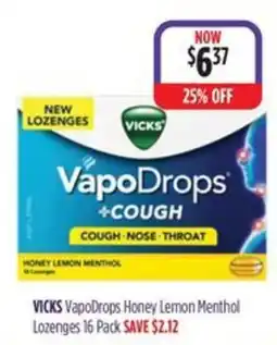 Ramsay Pharmacy Vicks VapoDrops Honey Lemon Menthol Lozenges offer