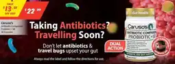 Chemist Outlet Caruso's Antibiotic Companion Probiotic offer
