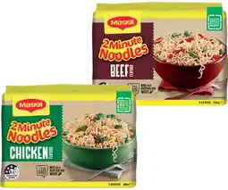 IGA Maggi 2 Minute Noodles Selected Varieties offer