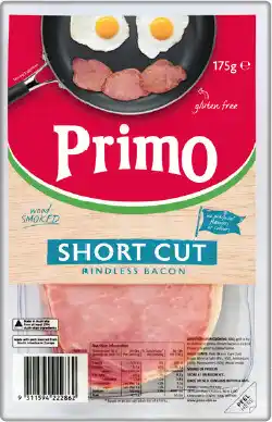 IGA Primo Wood Smoked Short Cut Rindless Bacon offer