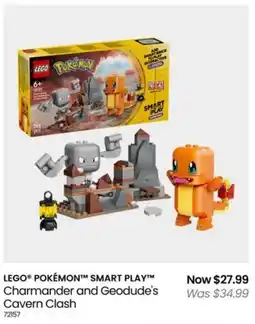 Myer LEGO POKÉMON SMART PLAY Charmander and Geodude's Cavern Clash offer