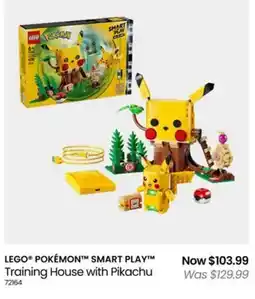 Myer LEGO POKÉMON SMART PLAY Training House with Pikachu offer