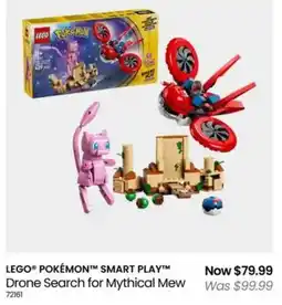 Myer LEGO POKÉMON SMART PLAY Drone Search for Mythical Mew offer