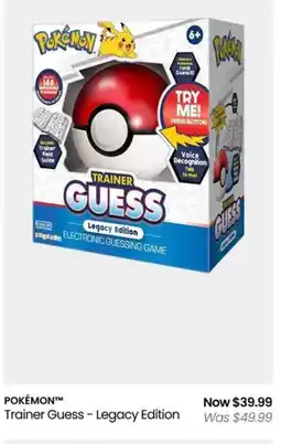 Myer POKÉMON Trainer Guess - Legacy Edition offer