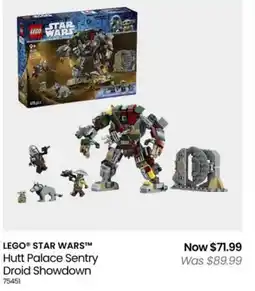 Myer LEGO STAR WARS Hutt Palace Sentry Droid Showdown offer