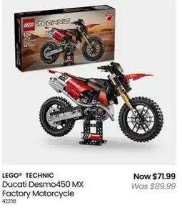 Myer LEGO TECHNIC Ducati Desmo450 MX Factory Motorcycle offer