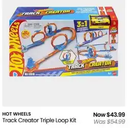 Myer HOT WHEELS Track Creator Triple Loop Kit offer