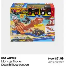 Myer HOT WHEELS Monster Trucks Downhill Destruction offer