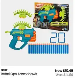 Myer NERF Rebel Ops Ammohawk offer