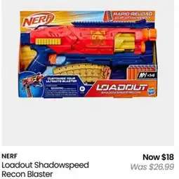 Myer NERF Loadout Shadowspeed Recon Blaster offer