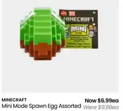 Myer MINECRAFT Mini Mode Spawn Egg Assorted offer