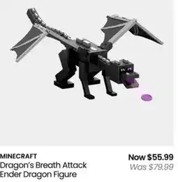 Myer MINECRAFT Dragon's Breath Attack Ender Dragon Figure offer