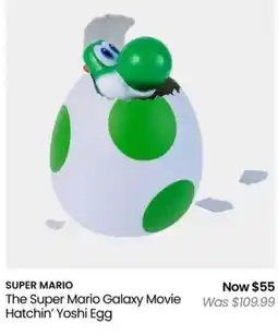 Myer The Super Mario Galaxy Movie Hatchin' Yoshi Egg offer
